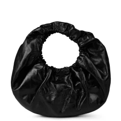 Alexander Wang Crescent Small Crackle Tote Bag in Black