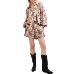 AllSaints Charli Chino Shorts in Pink