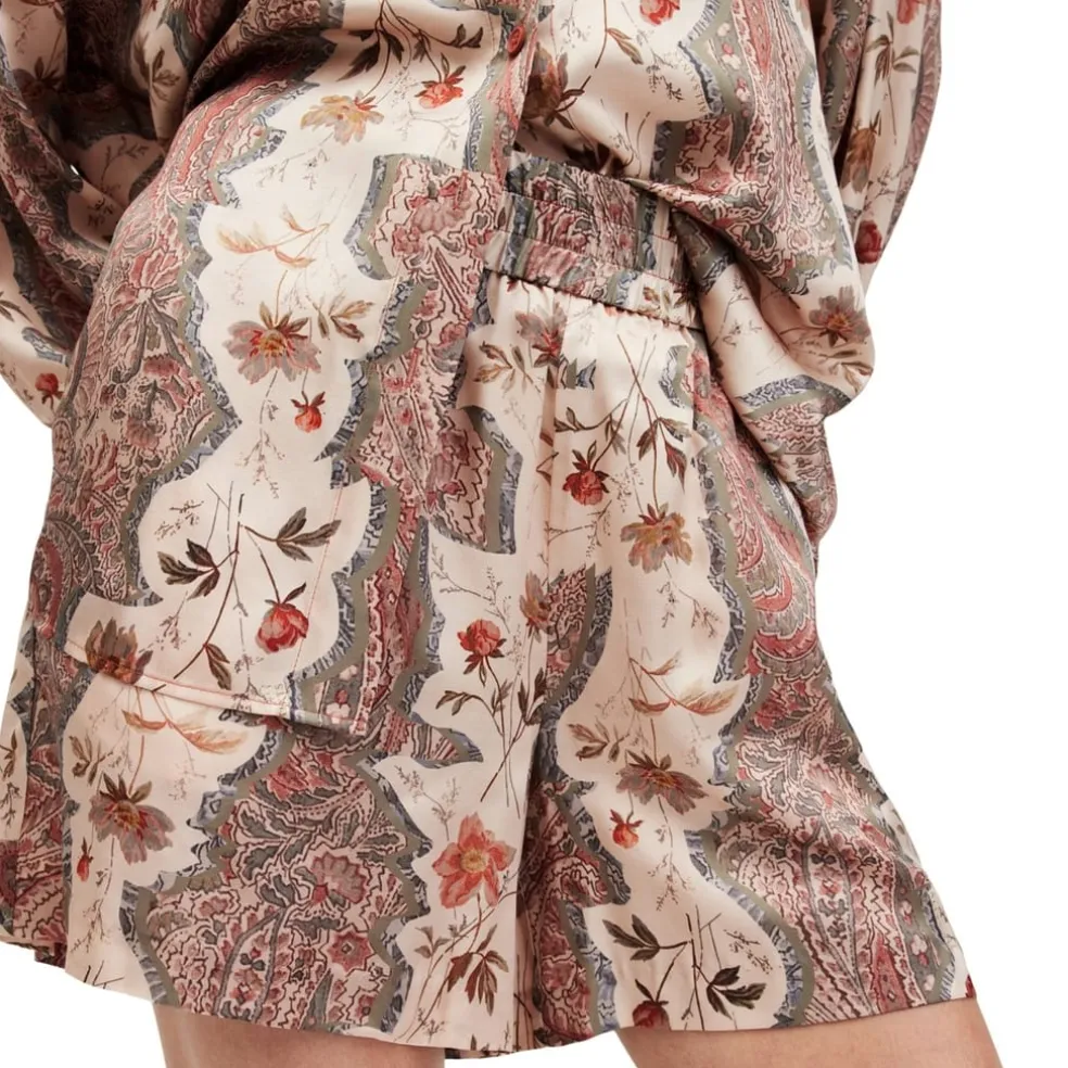 AllSaints Charli Chino Shorts in Pink