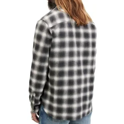 AllSaints Collared Neck Malpaso Regular Fit Shirt in Grey