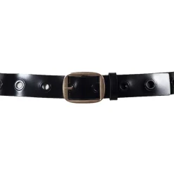 AllSaints Eyelet Leather Belt in Black