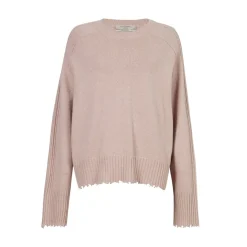 AllSaints Kiki Crew Neck Relaxed Fit Sweater in Pink