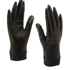 AllSaints Lthr El Cf Glv in Black