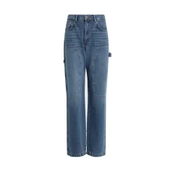 AllSaints Mia Carpenter Relaxed Jeans in Blue