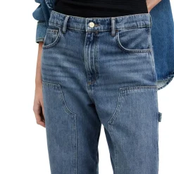 AllSaints Mia Carpenter Relaxed Jeans in Blue
