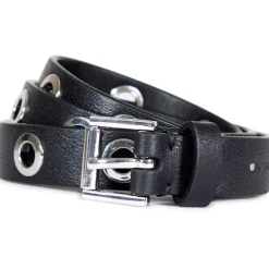 AllSaints 20mm Eyelet Belt in Black