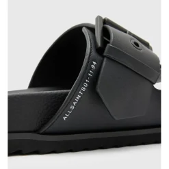 AllSaints Sian Slides Sandals in Black