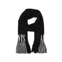 AllSaints State Knit Scarf in Black