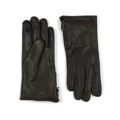 AllSaints Zip Lthr Glv in Brown