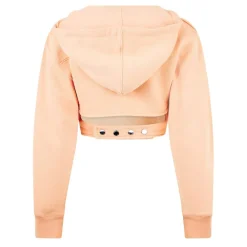 Ambush Cropped Hooded Regular Fit Sweatshirt in Pink