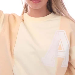 Ambush Varsity Crewneck Sweatshirt in Off White