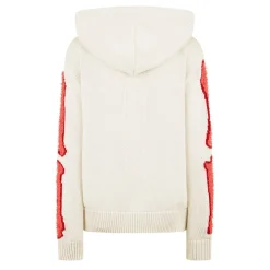 Amiri Bones Hooded Sweatshirt in Cream
