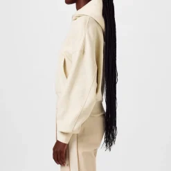 Amiri Embrdrd Hoodyie in Cream