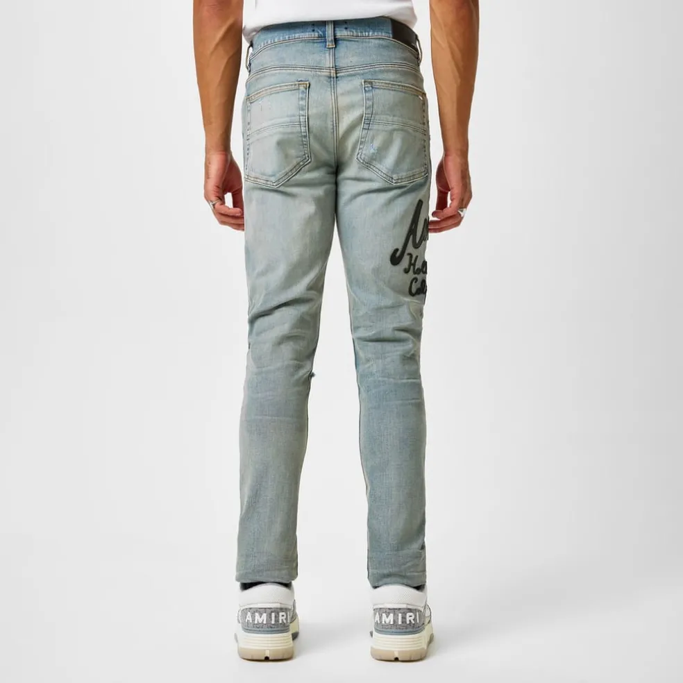 Amiri Hollywood Thrasher Jeans in Blue