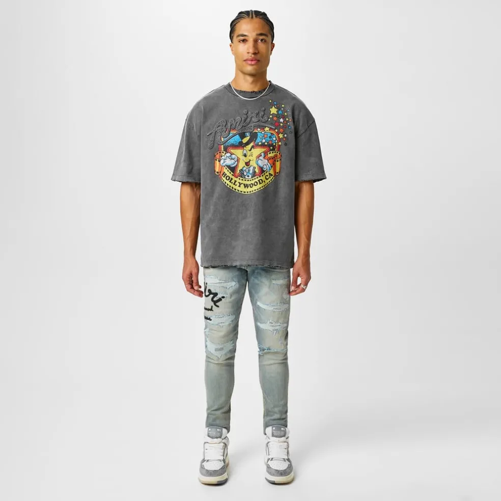 Amiri Hollywood Thrasher Jeans in Blue