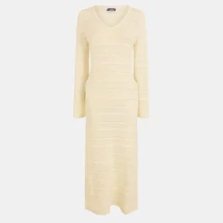 Amylynn Long Knt Drs in White