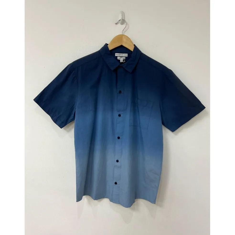 Another Influence Regular Fit Sleeveless Shirt in Blue