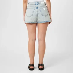 Armani Exchange Denim Mom Shorts in Blue