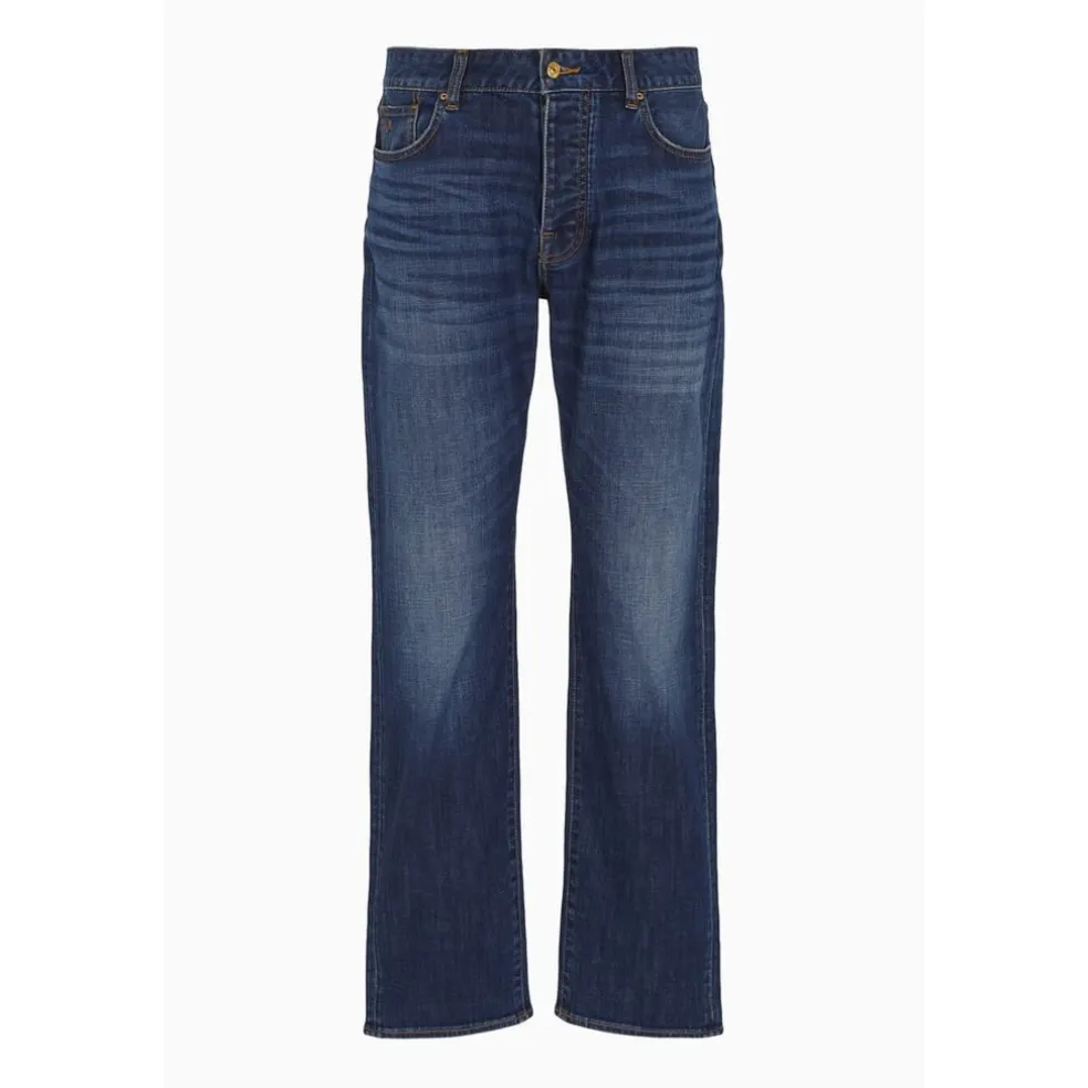 Armani Exchange Exchange 5 Pockets Pant in Blue