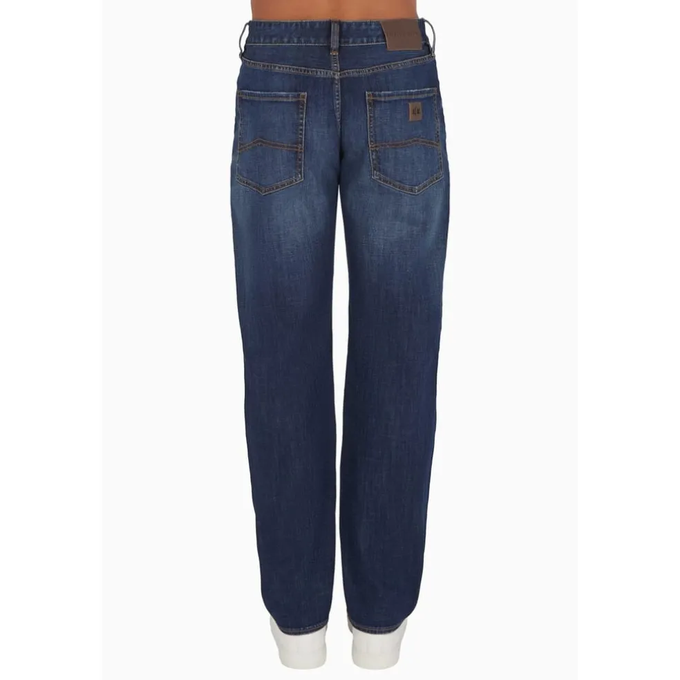 Armani Exchange Exchange 5 Pockets Pant in Blue