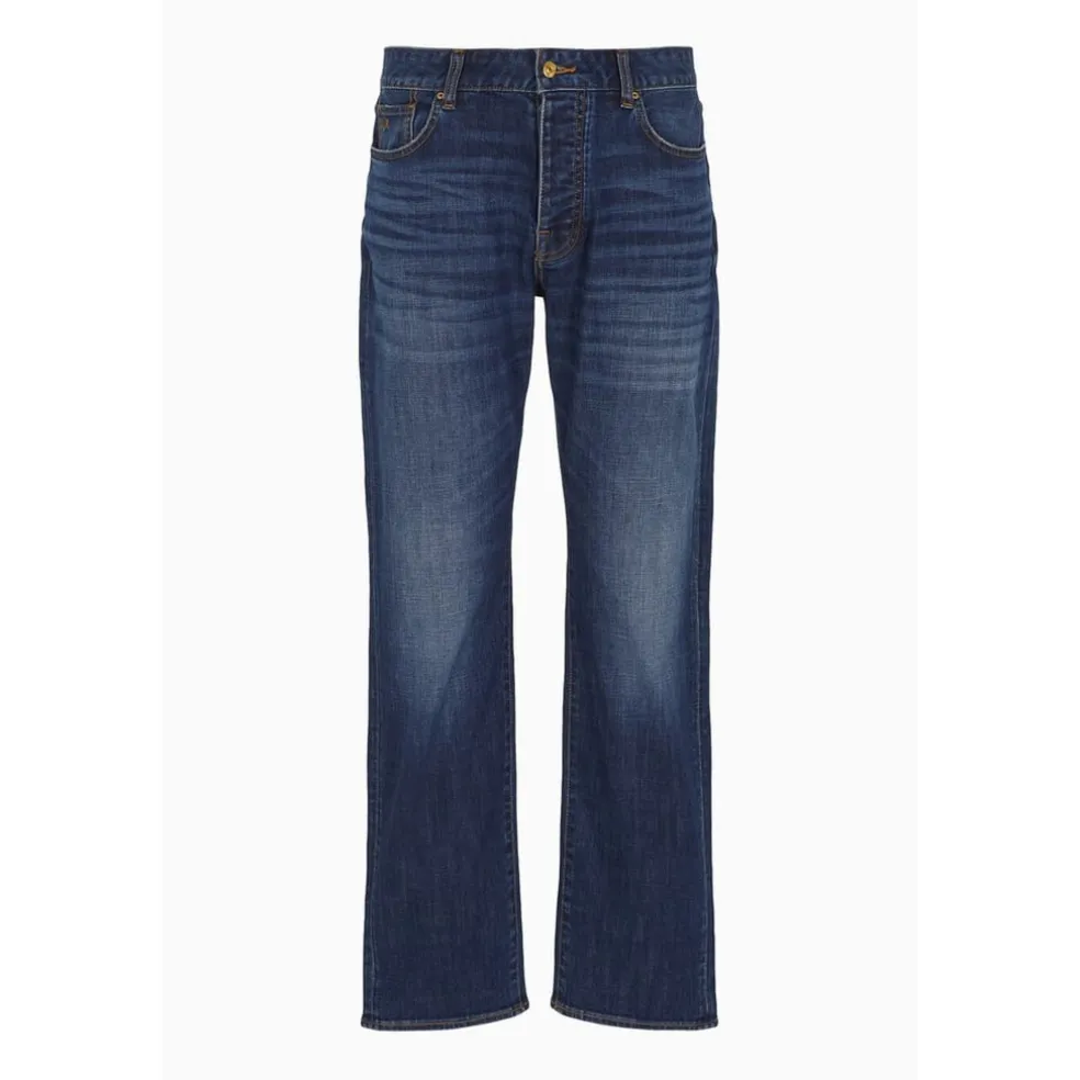 Armani Exchange Exchange 5 Pockets Pant in Blue