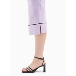 Armani Exchange Knit Midi Pencil Skirt in Purple