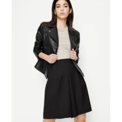 Armani Exchange Leather Jacket in Black