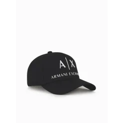 Armani Exchange Logo Baseball Cap in Black