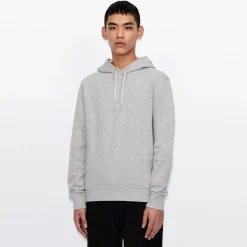 Armani Exchange Logo Hoodie in Grey