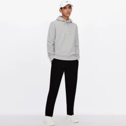 Armani Exchange Logo Hoodie in Grey
