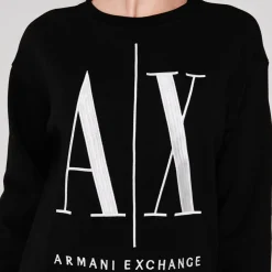 Armani Exchange Logo Sweater in Black