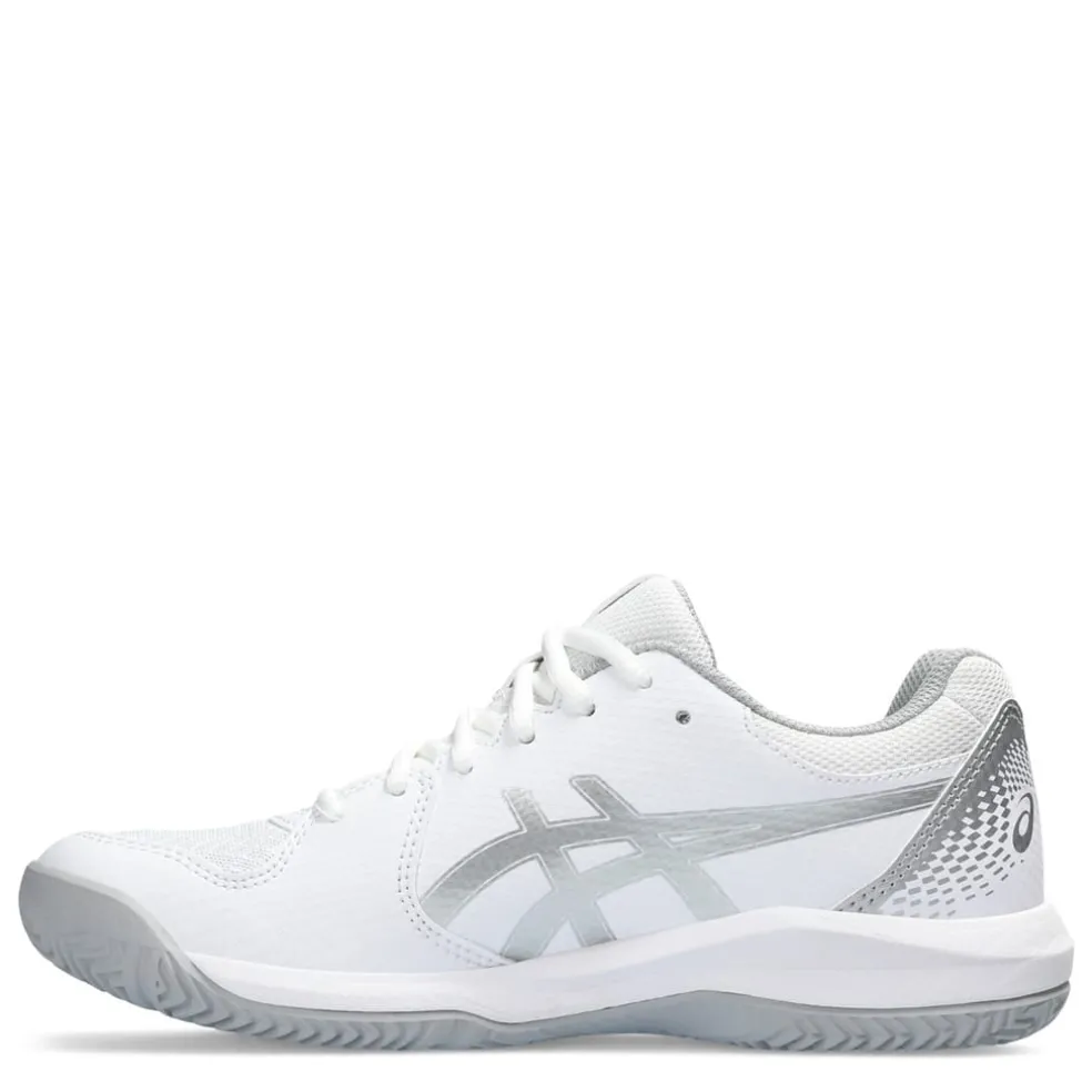 Asics Dedicate 8 Low Top Tennis Sneakers in White