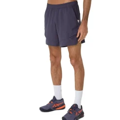 Asics Mens Match 7in Tennis Shorts in Purple