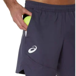 Asics Mens Match 7in Tennis Shorts in Purple