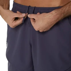 Asics Mens Match 7in Tennis Shorts in Purple