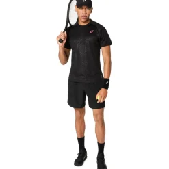 Asics Mens Match Night Energy T-Shirt in Black