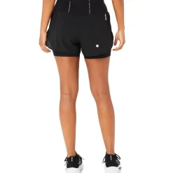 Asics Womens Road 2 N 1 3.5in Short Running in Black