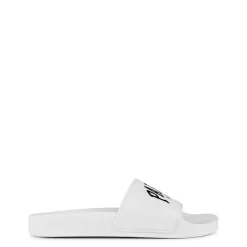 Balenciaga Bal Pool Slides in White