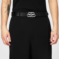 Balenciaga Bb Belt in Black