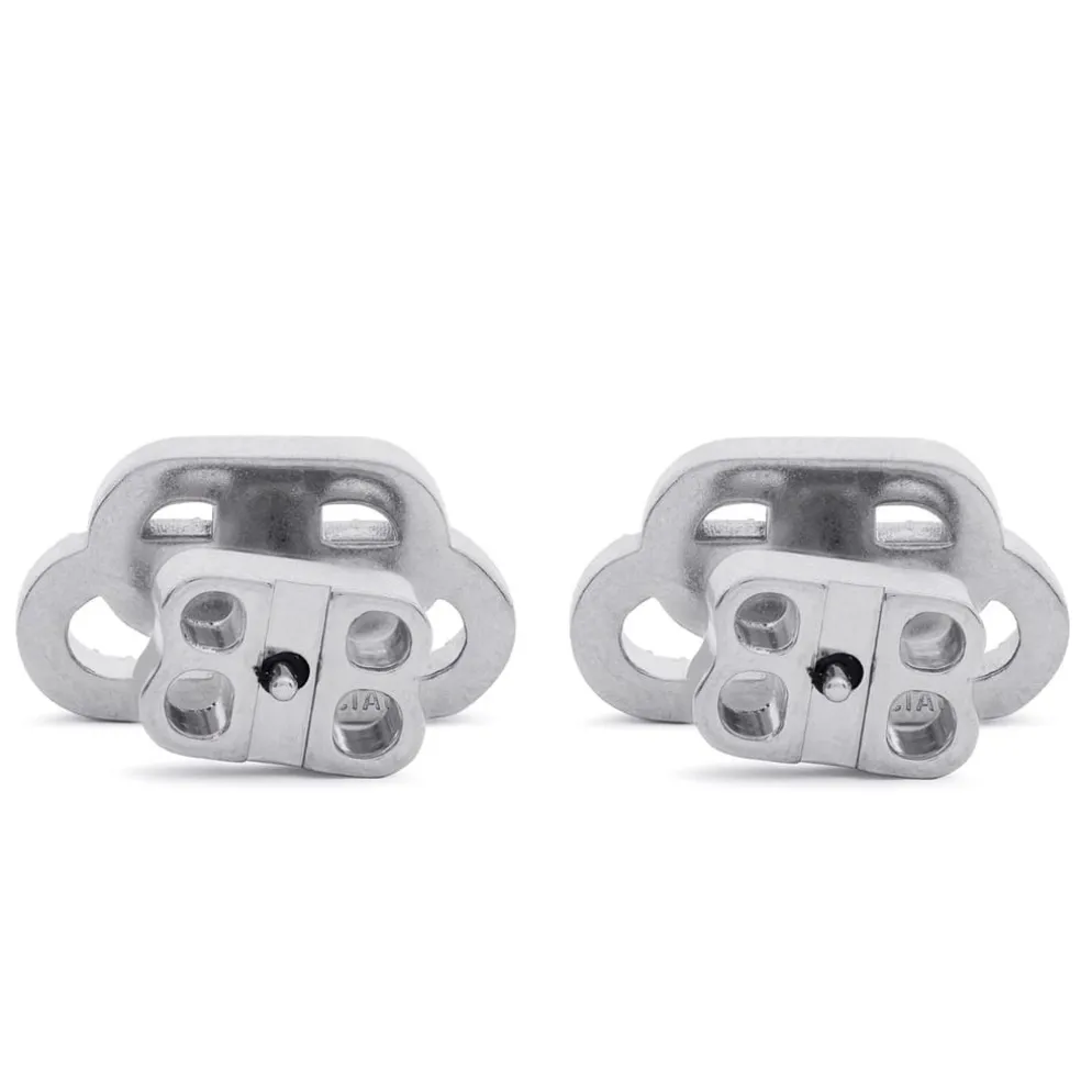 Balenciaga Bb Xs Stud Crystal Earrings in Silver