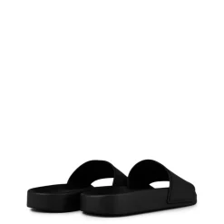 Balenciaga Cities New York Rubber Slides in Black