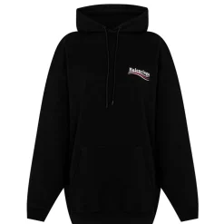 Balenciaga Political Campaign Hoodie in Black