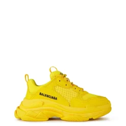 Balenciaga Trpls Chunky Heel Trainers in Yellow