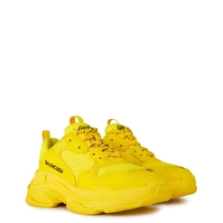 Balenciaga Trpls Chunky Heel Trainers in Yellow