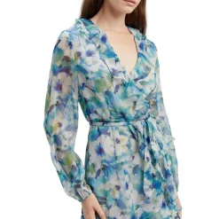 Bardot Triple Frill Drs in Blue