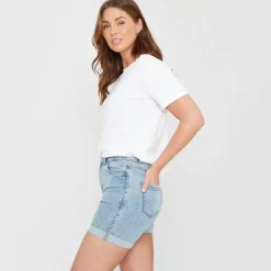 Be You Denim Jean Shorts in Blue