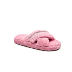 Be You Diamante Slipper In A Gift Bag in Pink