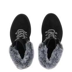 Be You Faux Fur Collar Boot in Black