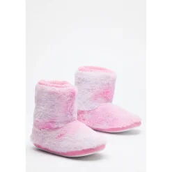 Be You Girls Multi Snug Boots in Pink