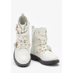 Be You Girls Stud Boot in Nude